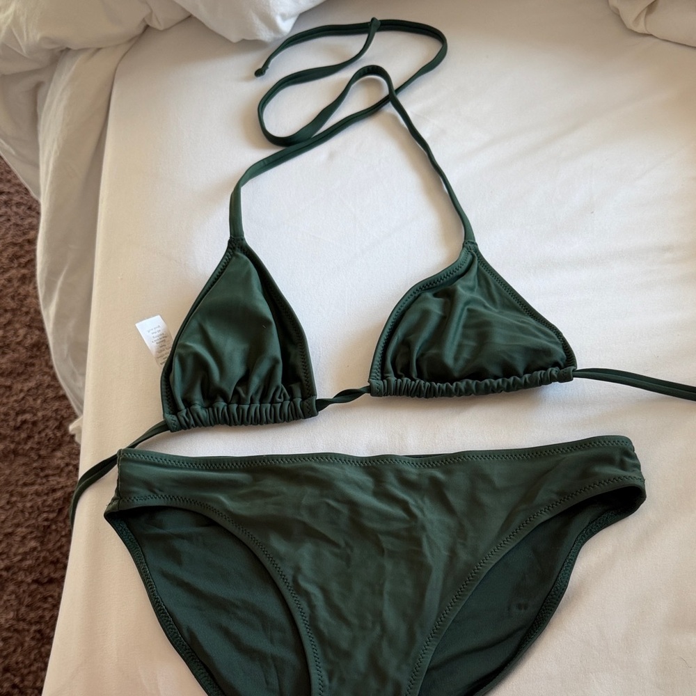 Aerie Forest Green Bikini Set